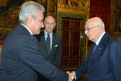 Посланик Марин Райков връчи акредитивните си писма на президента на Италианската република 